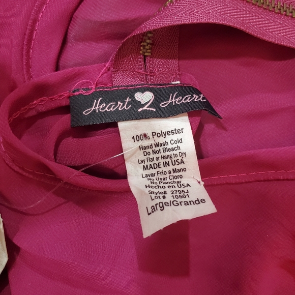 Heart 2 Heart Blouse sz Large - Picture 2 of 4